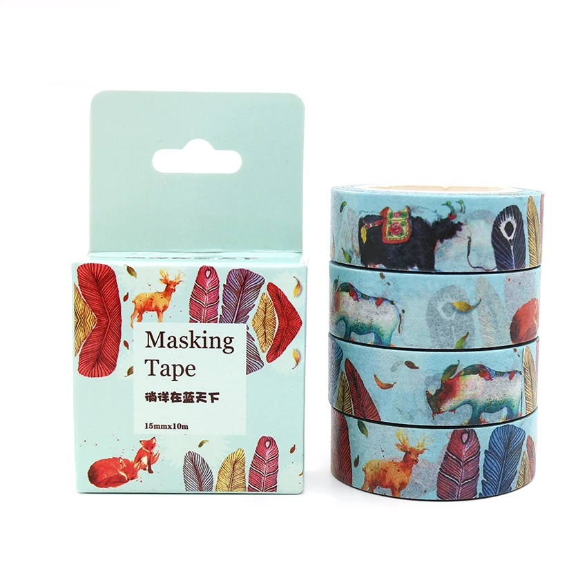 Box Package Plant Animals Under Blue Sky Washi Tape Masking Tape Decorative Scrapbooking Adhesive DIY Sticker Tape 10m*15mm
Box Package Plant Animals Under Blue Sky Washi Tape Masking Tape Decorative Scrapbooking Adhesive DIY Sticker Tape 10m*15mm