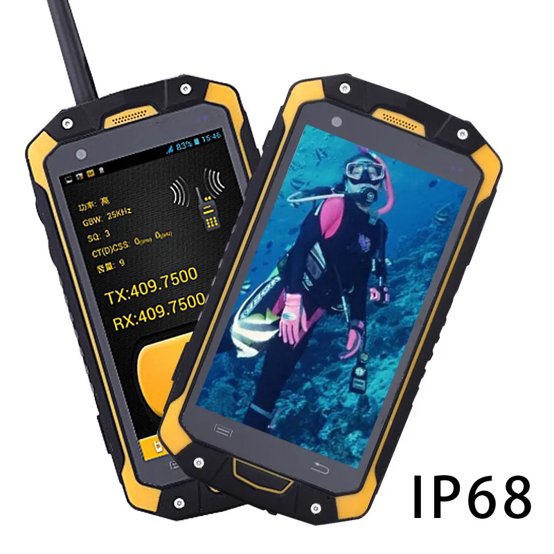Водонепроницаемая портативная рация IP68 POC ручной телефон Интерком Портативный