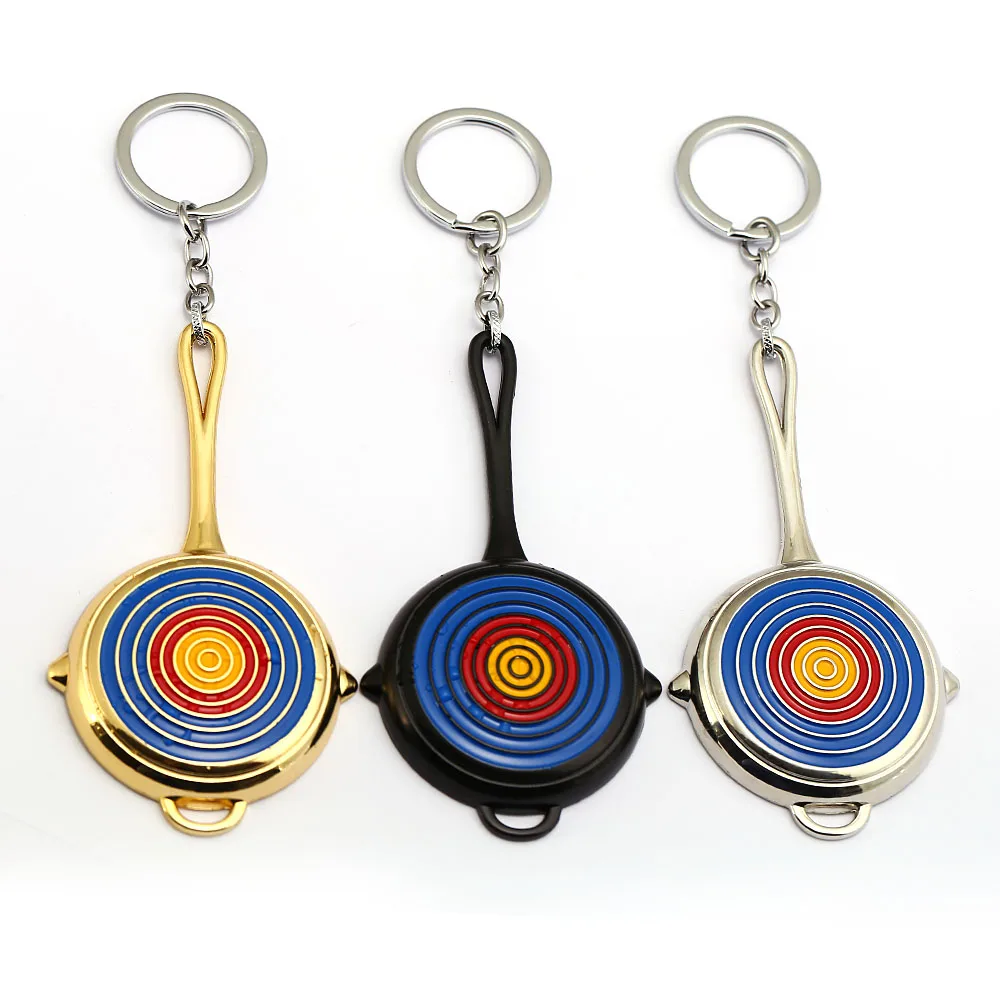 Jewelry Game Survival Keychains Fry Pan Bullseye Shaped Pendants Keyring Men Car Key Chains PUBG
Jewelry Game Survival Keychains Fry Pan Bullseye Shaped Pendants Keyring Men Car Key Chains PUBG