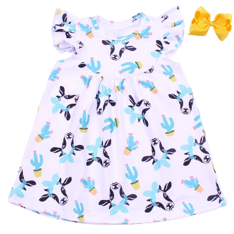 Kids Clothes Baby Girl Summer Outfits Flutter Dress Cow Pattern Milksilk Boutique Clothing Children Sleeveless Dresses with Bow
Kids Clothes Baby Girl Summer Outfits Flutter Dress Cow Pattern Milksilk Boutique Clothing Children Sleeveless Dresses with Bow