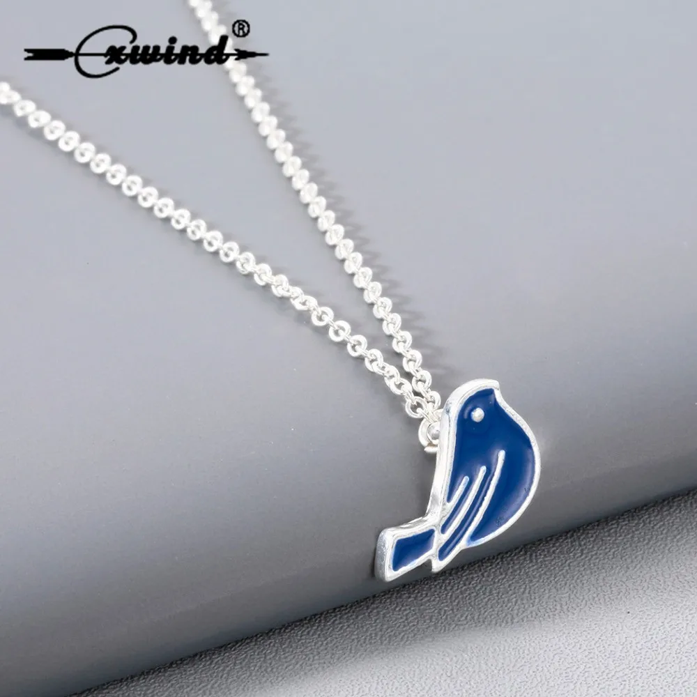 Cxwind Cute Enamel Blue Bird Necklace For Women Statement Metal Cartoon Animal Bird Pendants Choker Necklaces Collar Jewelry
Cxwind Cute Enamel Blue Bird Necklace For Women Statement Metal Cartoon Animal Bird Pendants Choker Necklaces Collar Jewelry