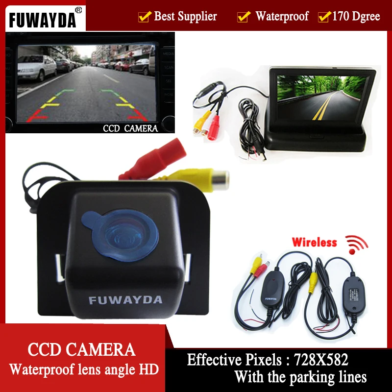 FUWAYDA Wireless Color CCD Car Rear View Camera for 2012 Toyota Prius ,with 4.3 Inch foldable LCD TFT Monitor HD
FUWAYDA Wireless Color CCD Car Rear View Camera for 2012 Toyota Prius ,with 4.3 Inch foldable LCD TFT Monitor HD