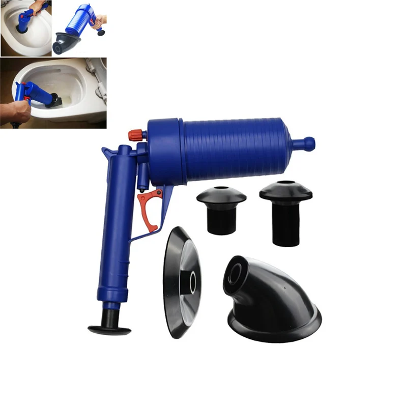 Air Power Drain Blaster Gun High Pressure Powerful Manual Sink Plunger Opener Cleaner Pump for Bath Toilets Bathroom Shower Ki
Air Power Drain Blaster Gun High Pressure Powerful Manual Sink Plunger Opener Cleaner Pump for Bath Toilets Bathroom Shower Ki