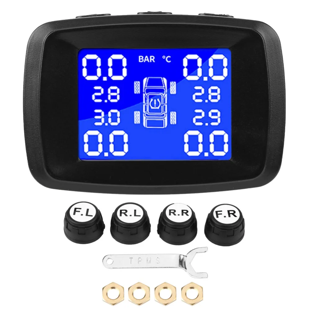 Car Tyre Pressure Monitoring System Cigarette Lighter LCD Monitor 4 External Sensors3 inch LCD screen Wireless data transmission
Car Tyre Pressure Monitoring System Cigarette Lighter LCD Monitor 4 External Sensors3 inch LCD screen Wireless data transmission