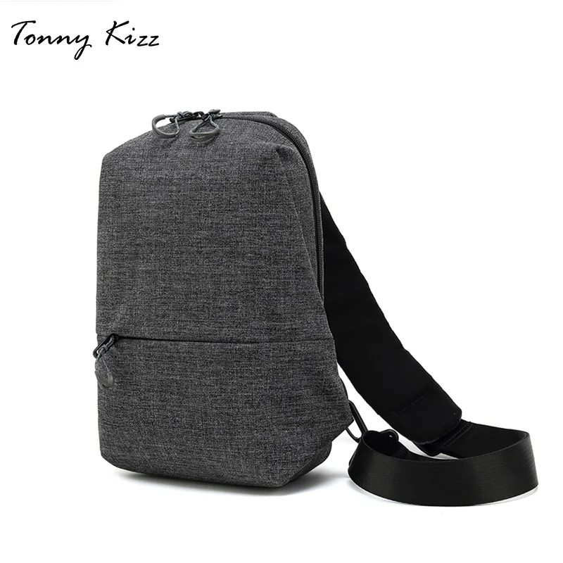 Tonny Kizz Грудь Сумка Crossbody сумка мужской многофункциональной зарядки через USB