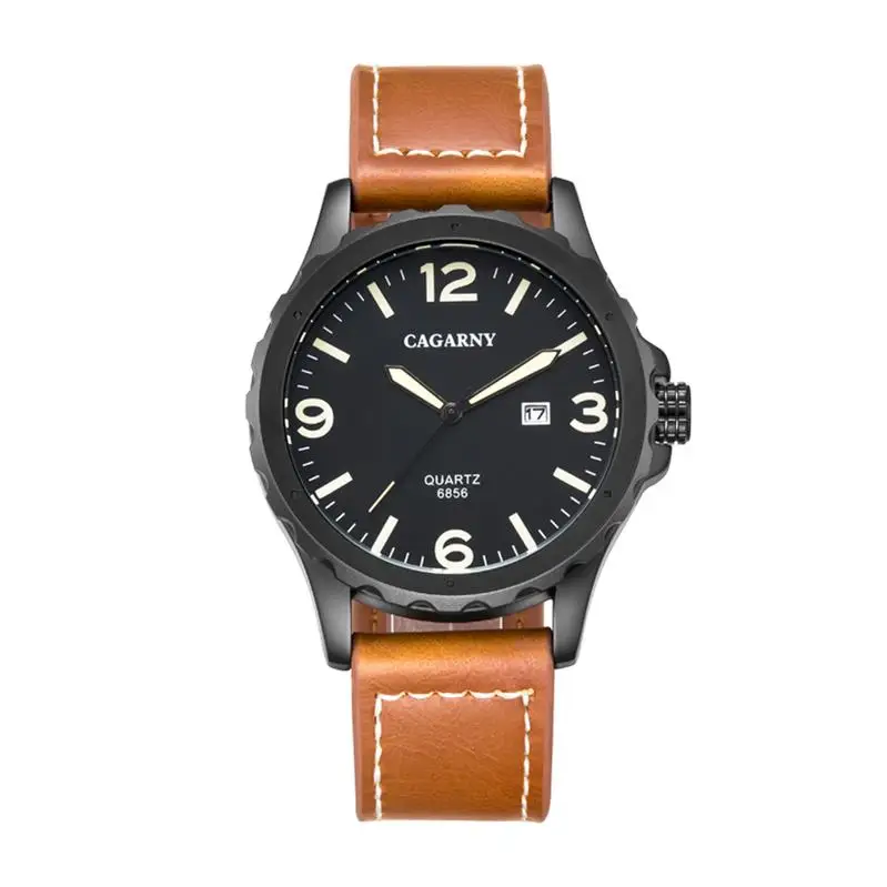 CAGARNY 6856 Business Men's Trends Luxury Sports Automatic Date Men's Leather Strap Quartz Watch Hot Sale Military Relogio
CAGARNY 6856 Business Men's Trends Luxury Sports Automatic Date Men's Leather Strap Quartz Watch Hot Sale Military Relogio