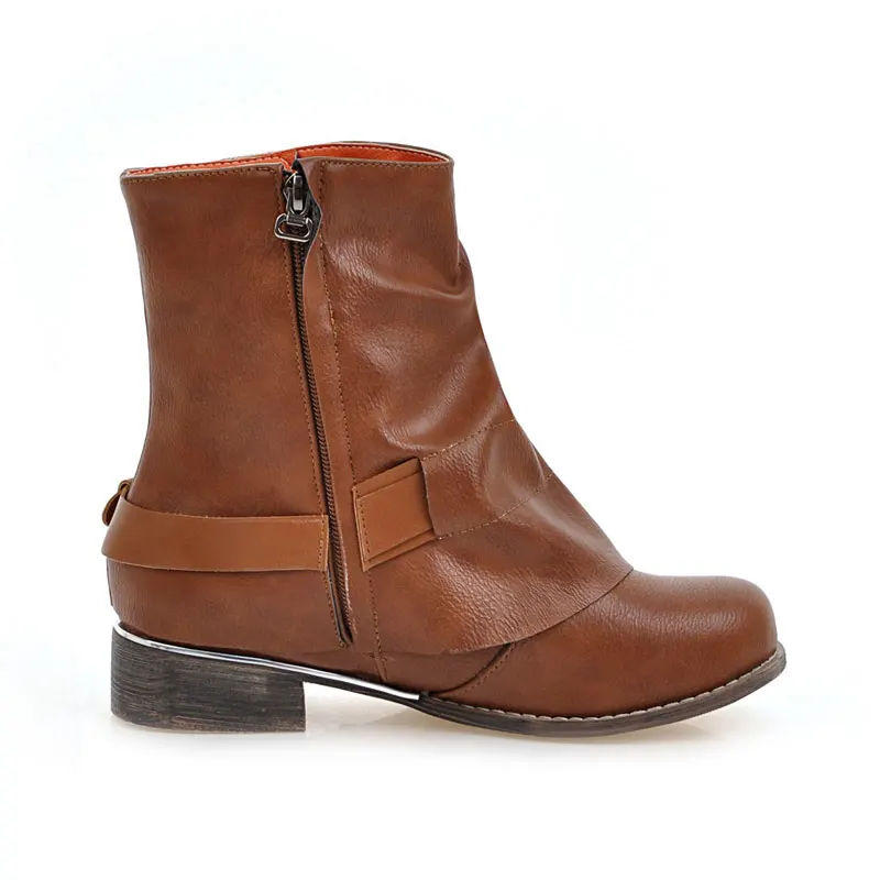 Fanyuan Women Shoes Winter Warm Boots Fashion Rivet belt buckle Motorcycle boots Solid Faux Suede Zipper Low heel Ankle Boots
Fanyuan Women Shoes Winter Warm Boots Fashion Rivet belt buckle Motorcycle boots Solid Faux Suede Zipper Low heel Ankle Boots