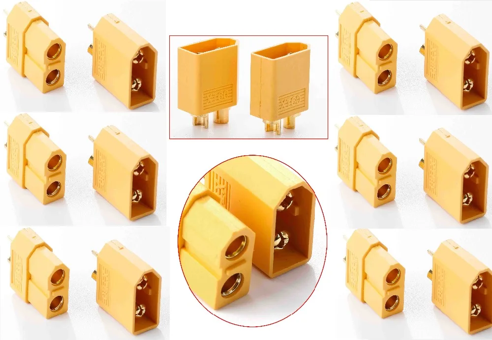 5 Pairs XT60 XT-60 Male Female Bullet Connectors Plugs For RC Lipo Battery Quadcopter Multicopter
5 Pairs XT60 XT-60 Male Female Bullet Connectors Plugs For RC Lipo Battery Quadcopter Multicopter