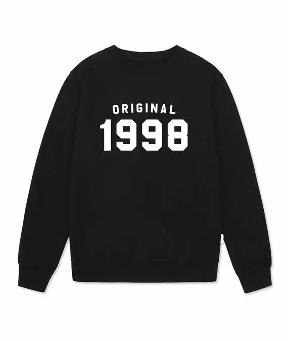 Оригинальный свитшот Sugarbaby 1998 джемпер на 20-й день рождения винтажный подарок для