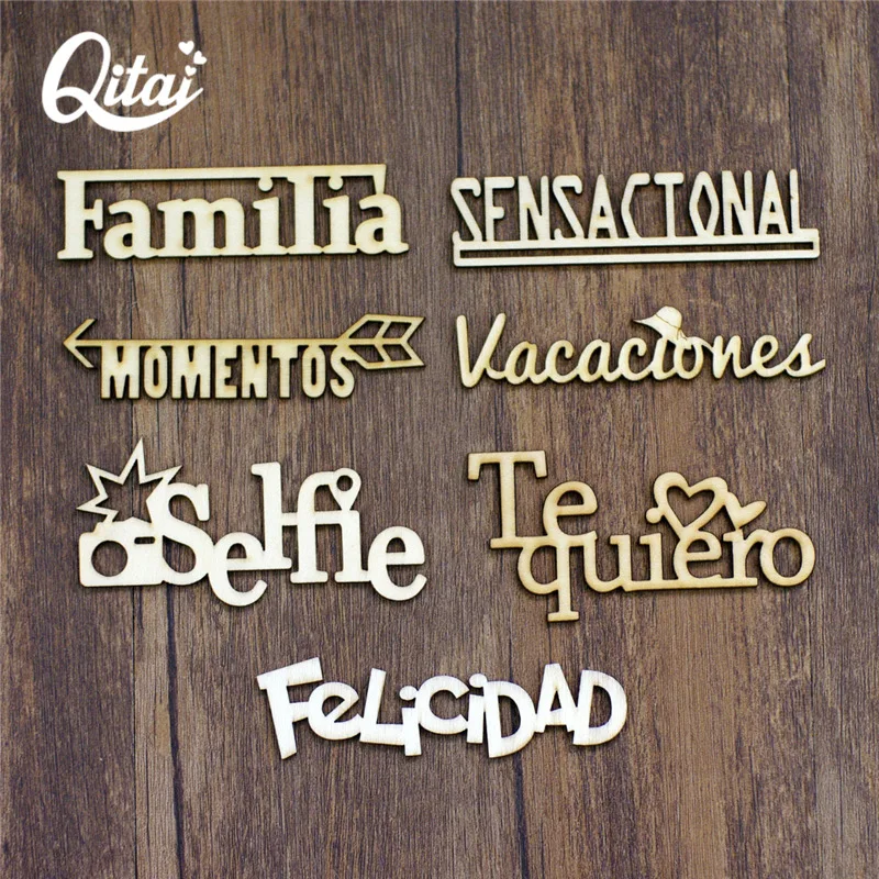 Spanish Words QITAI 21PCS/SET 7 Model Each Letter 3 Pieces DIY Scrapbooking Handicraft Gift Wood Decoration Wooden By Hand WF266
Spanish Words QITAI 21PCS/SET 7 Model Each Letter 3 Pieces DIY Scrapbooking Handicraft Gift Wood Decoration Wooden By Hand WF266