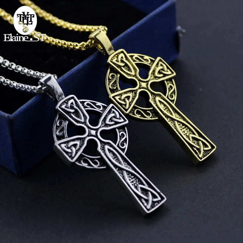 Кристиан подарки христианские ювелирный сплав Triquetra Викинг крест мужской