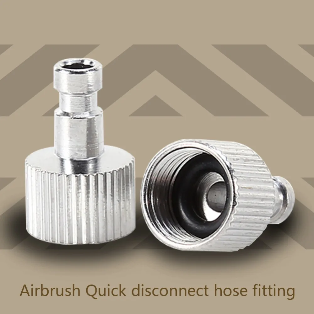 2pcs/set 1/8 Airbrush Quick Disconnect Coupler Hose Connector Release Adapter Connecting Male To Female Connecting Tool Parts
2pcs/set 1/8 Airbrush Quick Disconnect Coupler Hose Connector Release Adapter Connecting Male To Female Connecting Tool Parts