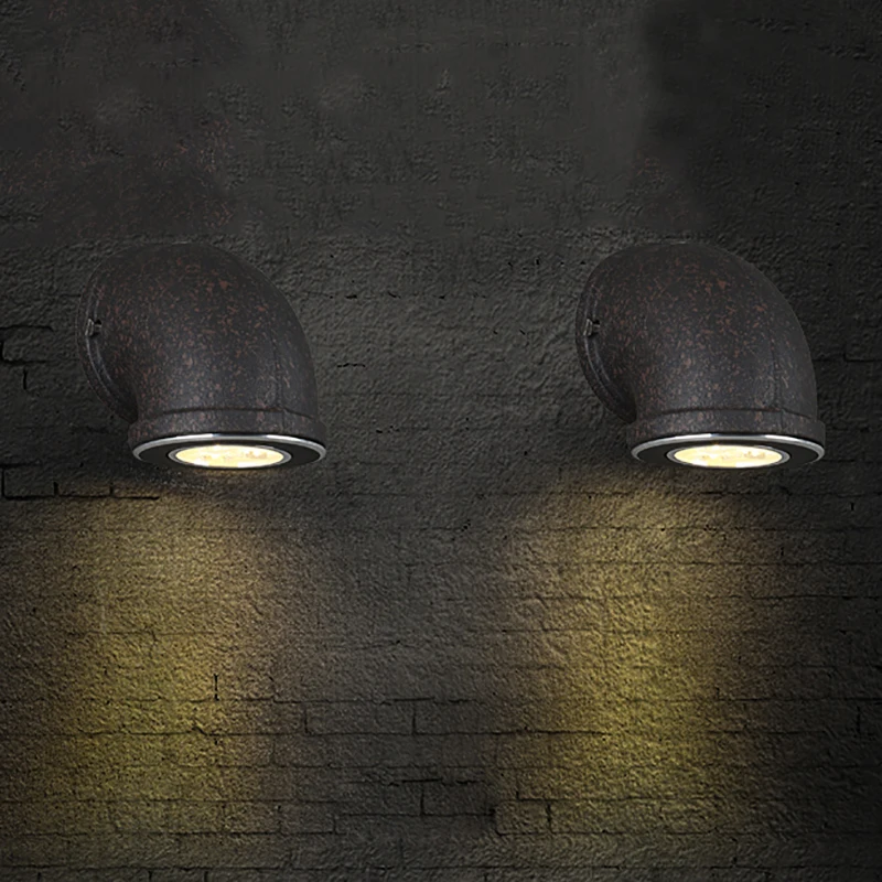 Loft Steam punk iron retro rust / black Water pipe wall lamp with 4W LED sconce lights for living room bedroom bar bathroom cafe
Loft Steam punk iron retro rust / black Water pipe wall lamp with 4W LED sconce lights for living room bedroom bar bathroom cafe