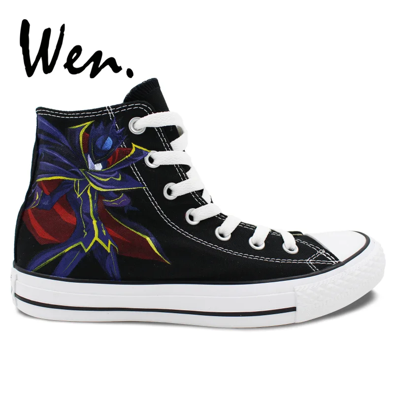Wen Sneakers Hand Painted Shoes Design Custom Anime Code Geass Lelouch High Top Women Men's Black Canvas Athletic Shoes Presents
Wen Sneakers Hand Painted Shoes Design Custom Anime Code Geass Lelouch High Top Women Men's Black Canvas Athletic Shoes Presents