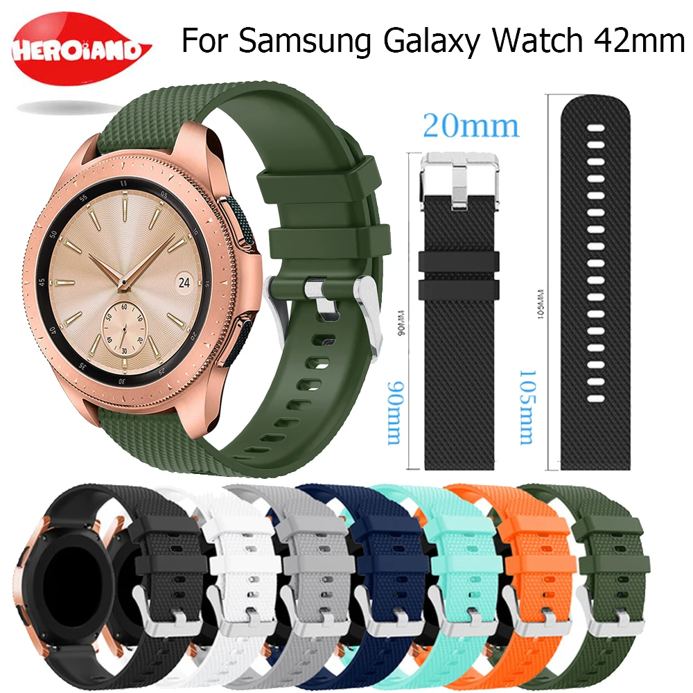 Ремешок силиконовый для Samsung Galaxy watch 42 мм, сменный Браслет для смарт-часов, спортивные аксессуары для Samsung Gear S2, 20 мм
Ремешок силиконовый для Samsung Galaxy watch 42 мм, сменный Браслет для смарт-часов, спортивные аксессуары для Samsung Gear S2, 20 мм