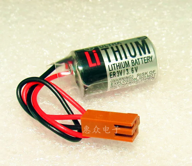 10PCS/lot 100% Original New ER3V 3.6V 1000mAh JZSP-BA01 PLC Lithium Battery With Brown Plug Free Shipping
10PCS/lot 100% Original New ER3V 3.6V 1000mAh JZSP-BA01 PLC Lithium Battery With Brown Plug Free Shipping
