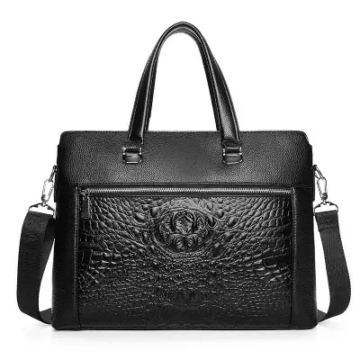 New Alligator Cow Genuine Leather Business Men's Briefcase Male Shoulder Bag Real Leather Men Messenger Bag Tote Computer Bag
New Alligator Cow Genuine Leather Business Men's Briefcase Male Shoulder Bag Real Leather Men Messenger Bag Tote Computer Bag