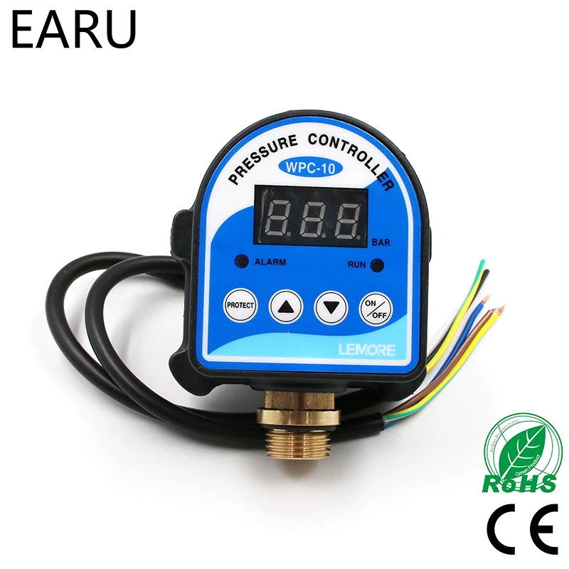 1 pc Hot Digital Pressure Control Switch WPC-10 Digital Display Eletronic Pressure Controller For Water Pump with 1/2 G Adapter
1 pc Hot Digital Pressure Control Switch WPC-10 Digital Display Eletronic Pressure Controller For Water Pump with 1/2 G Adapter