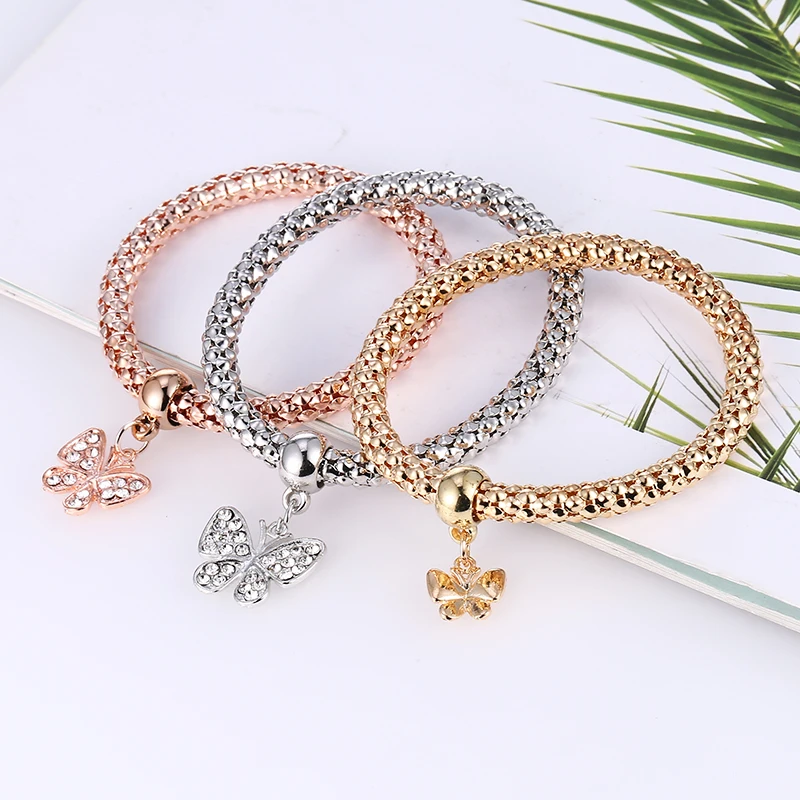 Bohopan 3 PCS/Set Elegant Rhinestone Pendant Bracelets Bangles Women Fashion Elastic Bracelets Three-layer Charm Bracelet Set
Bohopan 3 PCS/Set Elegant Rhinestone Pendant Bracelets Bangles Women Fashion Elastic Bracelets Three-layer Charm Bracelet Set