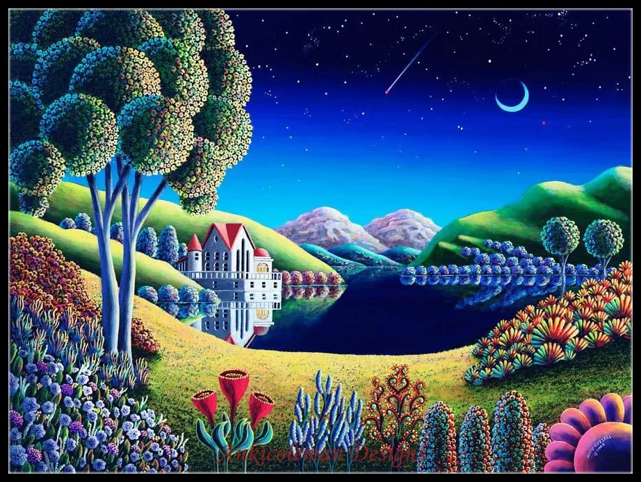 Needlework for embroidery DIY DMC High Quality - Counted Cross Stitch Kits 14 ct Oil painting - Blue Moon
Needlework for embroidery DIY DMC High Quality - Counted Cross Stitch Kits 14 ct Oil painting - Blue Moon