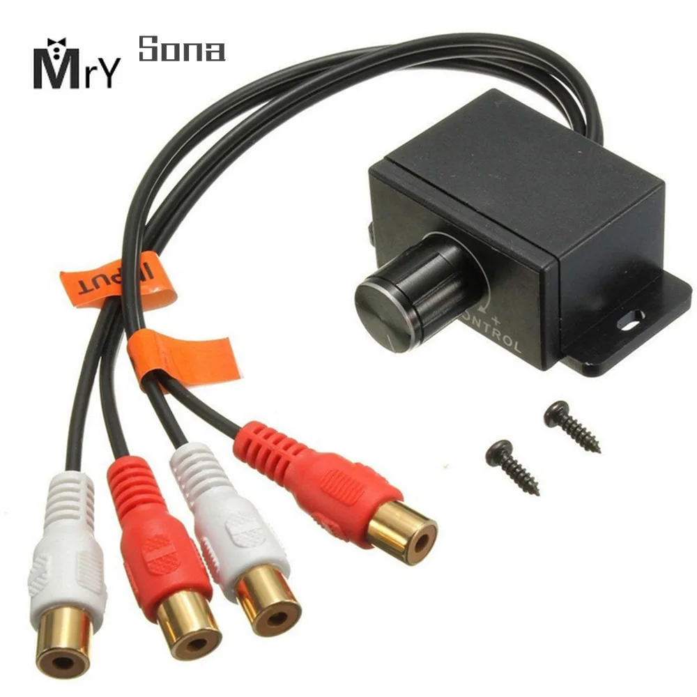 Автомобильный усилитель басов RCA Усилитель регулятор громкости потенциометр