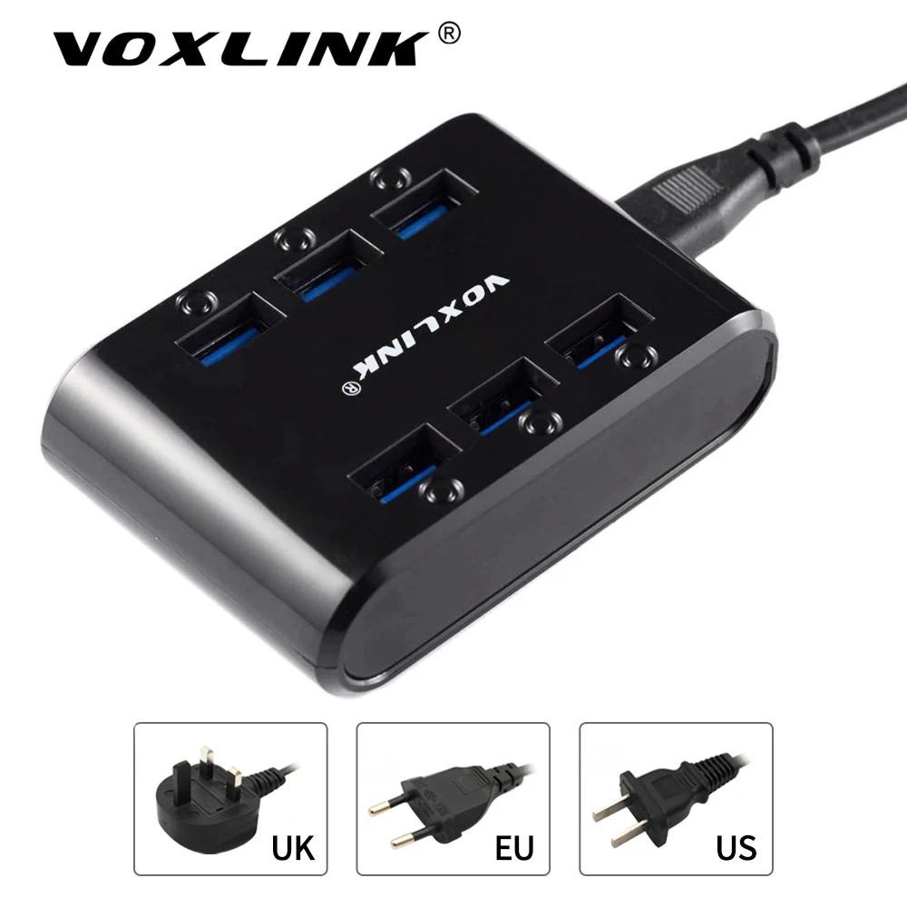 VOXLINK Portable Multi Port USB Charger 24W 4.8A 6-Port Fast Charging Hub Power Station for iPhone iPad Samsung Xiaomi Tablet
VOXLINK Portable Multi Port USB Charger 24W 4.8A 6-Port Fast Charging Hub Power Station for iPhone iPad Samsung Xiaomi Tablet