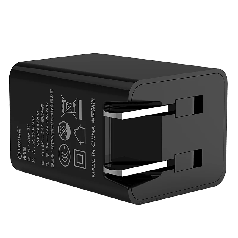 ORICO 5V2.4A USB зарядное устройство для путешествий настенное Adapter12W портативное умное