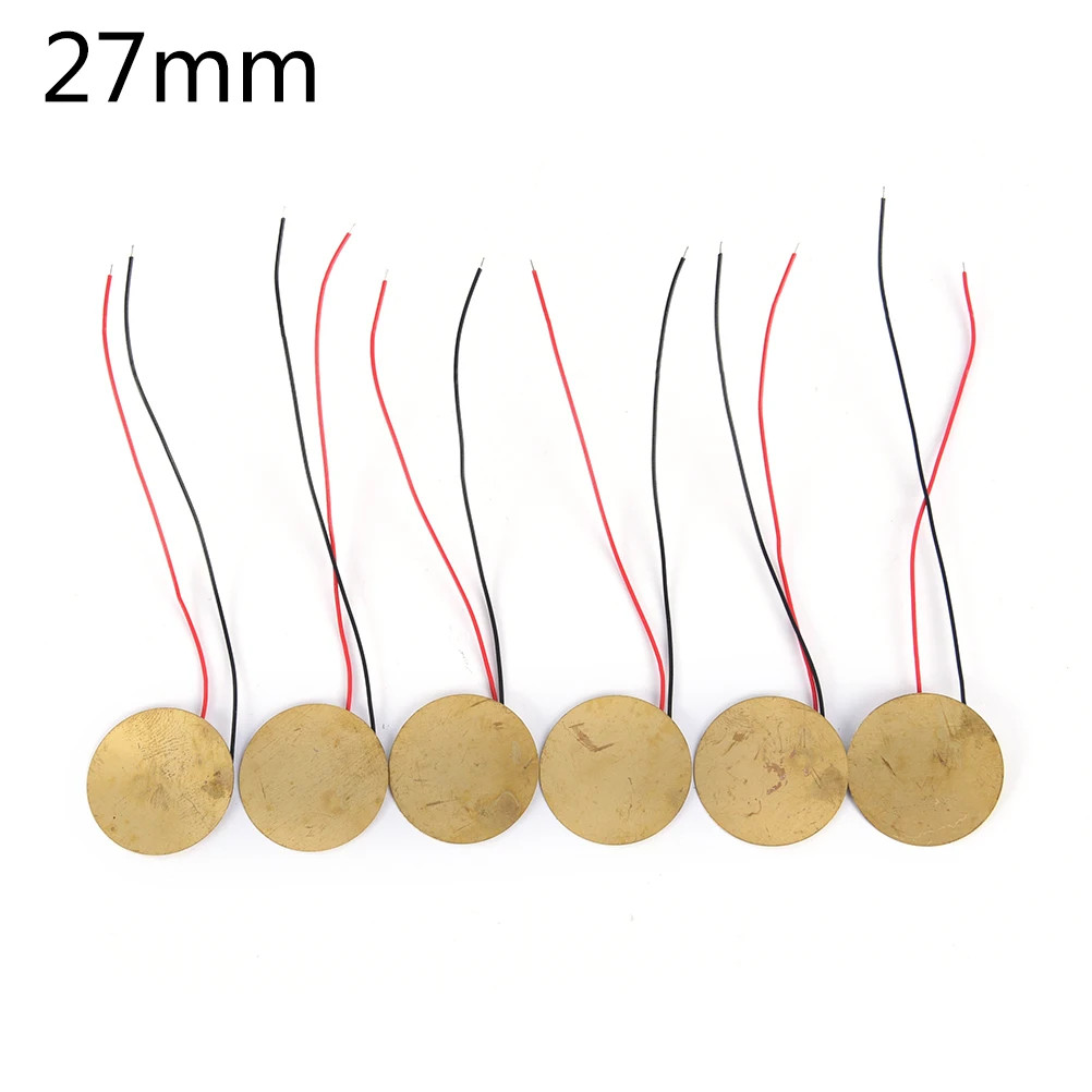 6pcs 27mm Piezoelectric Piezos Amplifiers Discs Leads For Cigar Box Guitar Pickup
6pcs 27mm Piezoelectric Piezos Amplifiers Discs Leads For Cigar Box Guitar Pickup