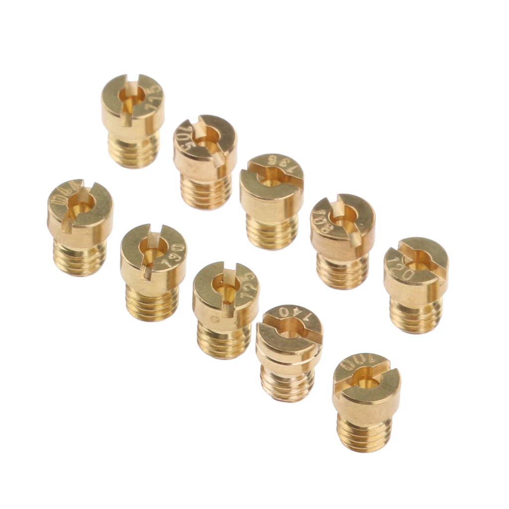 M5 Thread 5mm Motorcycle Main Jet Kit Fuel Injector Auto Replacement Parts for Carb Carburetor 100-140 10 Size Dia. 8mm
M5 Thread 5mm Motorcycle Main Jet Kit Fuel Injector Auto Replacement Parts for Carb Carburetor 100-140 10 Size Dia. 8mm