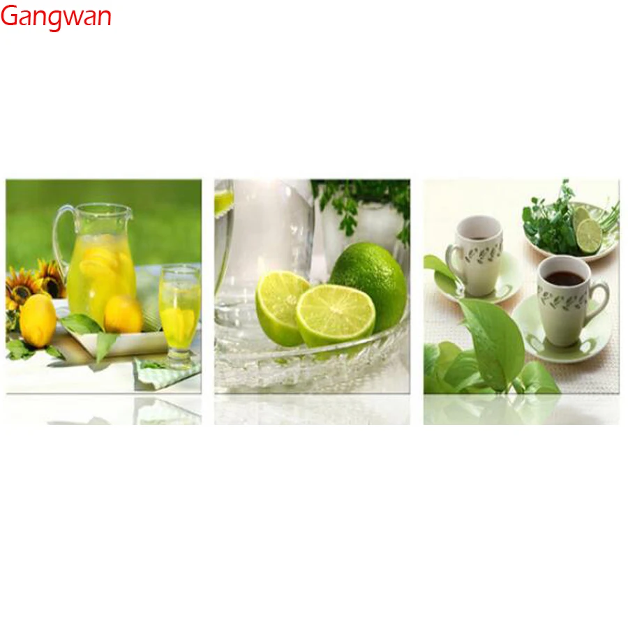 Full DIY Diamond Painting Cross Stitch Fruit Lemon Tea Diamond Embroidery 3pcs Pattern Diamond Rhinestone Mosaic kitchen Decor
Full DIY Diamond Painting Cross Stitch Fruit Lemon Tea Diamond Embroidery 3pcs Pattern Diamond Rhinestone Mosaic kitchen Decor