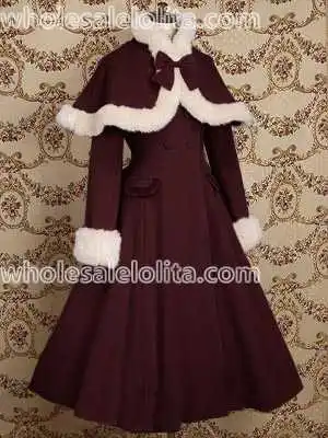 Top Sale Burgundy Wool Japan Warm Winter Sweet Lolita Dress Winter Coats All Size For Sale
Top Sale Burgundy Wool Japan Warm Winter Sweet Lolita Dress Winter Coats All Size For Sale