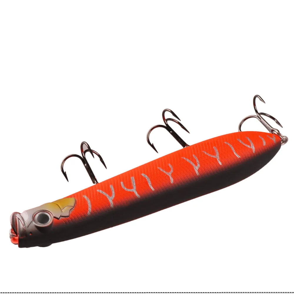 TAF Popper Fishing Lure 105mm 14.5g Top Water ABS Plastic Hard Bait for Carp Fishing VMC Hook 3D Eyes Isca Artificial Swimbait
TAF Popper Fishing Lure 105mm 14.5g Top Water ABS Plastic Hard Bait for Carp Fishing VMC Hook 3D Eyes Isca Artificial Swimbait