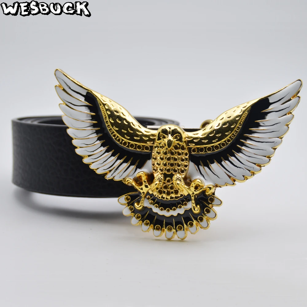 WesBuck Brand Gold Eagle American Style Meltal Belt Buckls For Men's Belt Buckles with PU belt Western Cowboy Cowgirl Ceinture
WesBuck Brand Gold Eagle American Style Meltal Belt Buckls For Men's Belt Buckles with PU belt Western Cowboy Cowgirl Ceinture