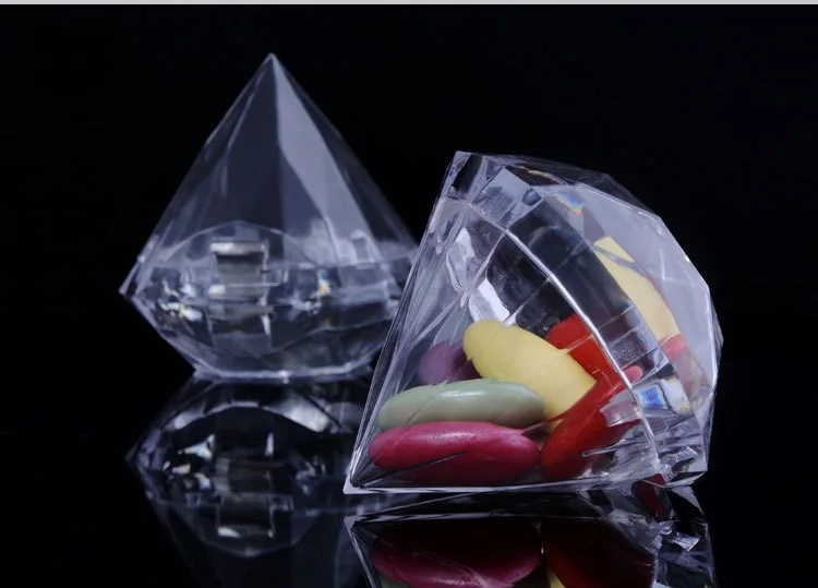 200pcs Clear Plastic Diamond Candy Boxes Wedding Favor Box Candy Holders Banquet Giveaways
200pcs Clear Plastic Diamond Candy Boxes Wedding Favor Box Candy Holders Banquet Giveaways