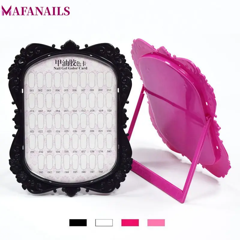 48 Colors Cards Nail Art Tip Chart Display Rack Pictur Frame Shape 4 Colors (W/B/P/R) Option Polish Palette Stand Showing TDS04
48 Colors Cards Nail Art Tip Chart Display Rack Pictur Frame Shape 4 Colors (W/B/P/R) Option Polish Palette Stand Showing TDS04