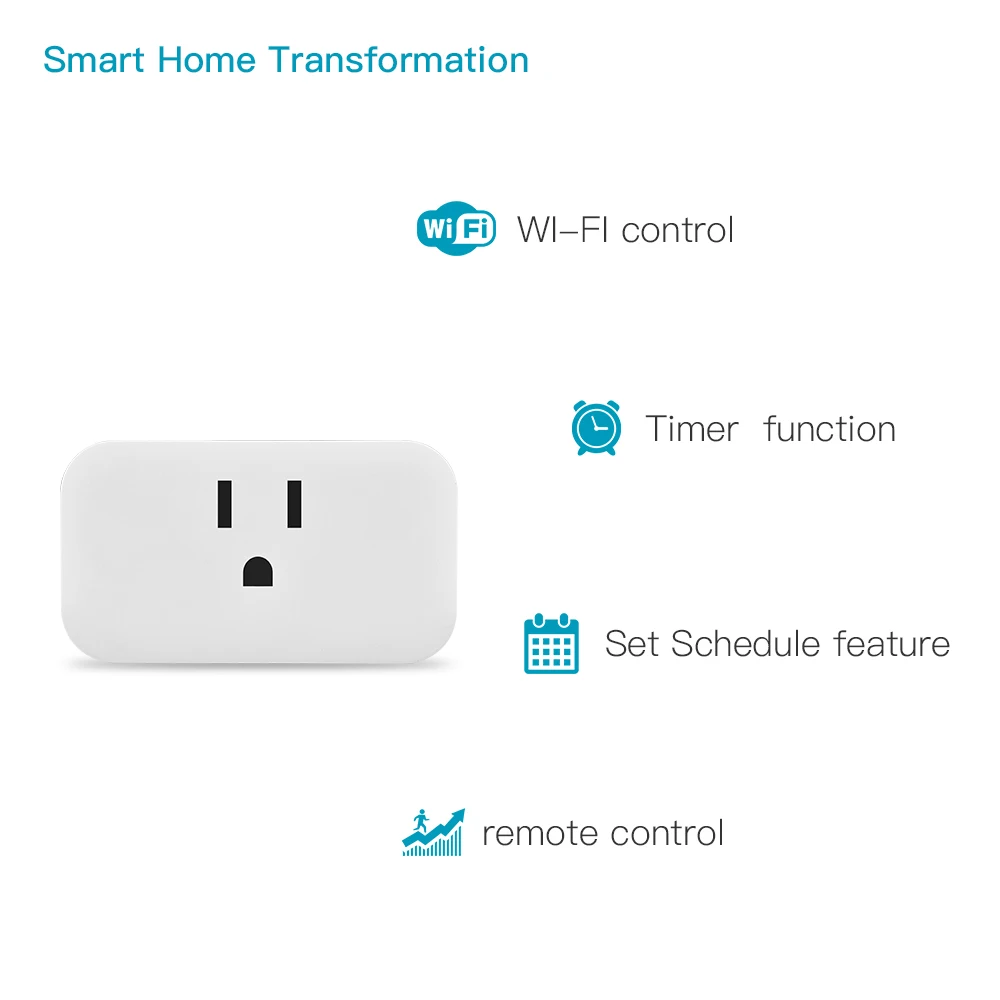 Sharktron Smart Plug Wi-Fi умная розетка штепсельная вилка стандарта США экономящее энергию