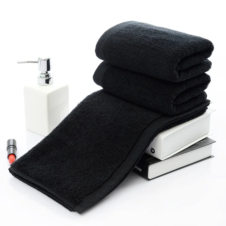 New 2pcs/lot Luxury 100% cotton solid black men face towel hotel towel toallas home terry towel brand 35*75cm havlu drop ship
New 2pcs/lot Luxury 100% cotton solid black men face towel hotel towel toallas home terry towel brand 35*75cm havlu drop ship