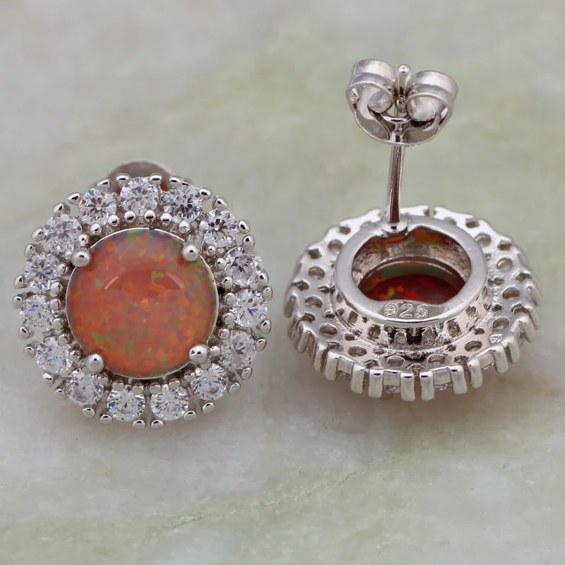 Fashion Bijoux Brown Black Opal Stamp Silver Color Overlay Women's Stud Earrings Fashion Jewelry E353
Fashion Bijoux Brown Black Opal Stamp Silver Color Overlay Women's Stud Earrings Fashion Jewelry E353