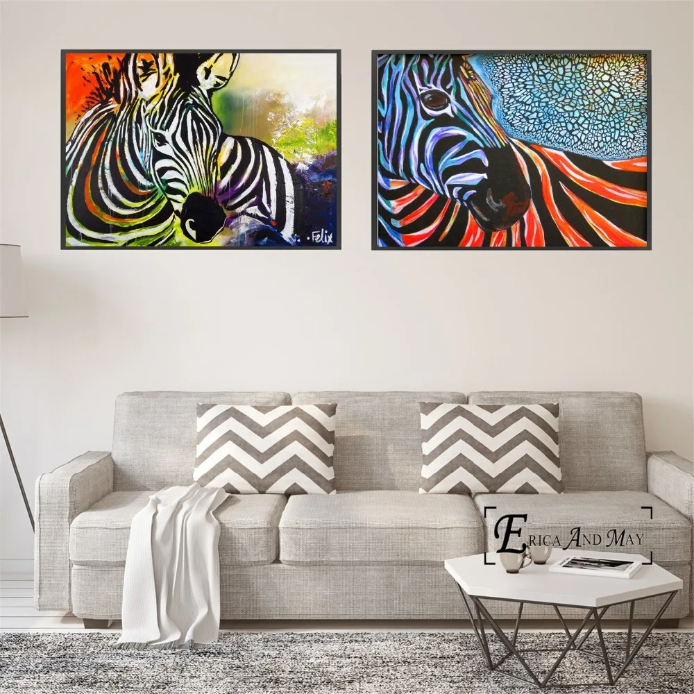 Colorful Zebra Pop Artwork Posters and Prints Wall art Decorative Picture Canvas Painting For Living Room Home Decor Unframed
Colorful Zebra Pop Artwork Posters and Prints Wall art Decorative Picture Canvas Painting For Living Room Home Decor Unframed
