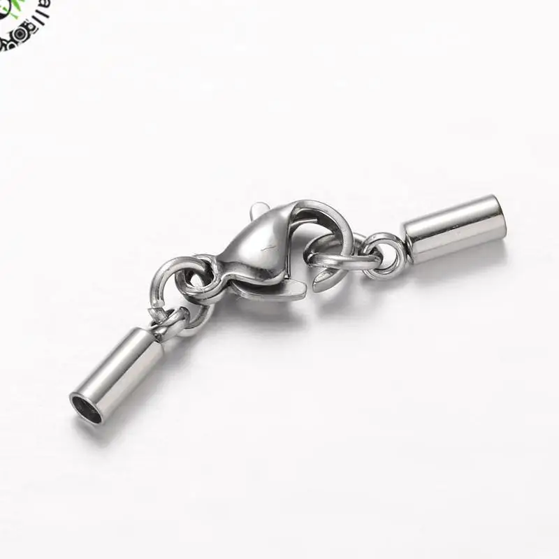 10 Sets 27mm 304 Stainless Steel Lobster Claw Clasps with Tube Cord Ends For DIY Jewelry Making Necklaces Handicrafts Supplies
10 Sets 27mm 304 Stainless Steel Lobster Claw Clasps with Tube Cord Ends For DIY Jewelry Making Necklaces Handicrafts Supplies