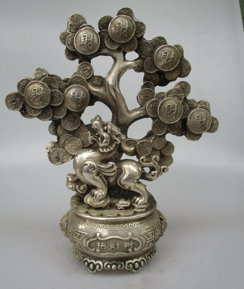 Collectible Decorated Old Handwork Tibet Silver Carved Big Wealth Tree Statue/Home lucky Tree Sculpture
Collectible Decorated Old Handwork Tibet Silver Carved Big Wealth Tree Statue/Home lucky Tree Sculpture