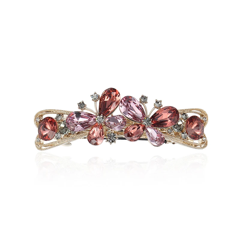 CHIMERA Butterfly French Hair Barrettes Women's Rhinestone Hair Clips Pin Luxury Sparkling Crystal Hair Jewelry for Lady
CHIMERA Butterfly French Hair Barrettes Women's Rhinestone Hair Clips Pin Luxury Sparkling Crystal Hair Jewelry for Lady