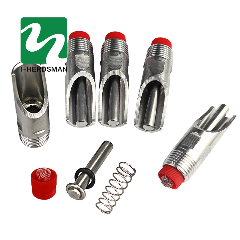 Animals Drinking Instrument Waterer Feeder Farm Equipment 20 MM 5 Pcs Pig Thicken Stainless steel Automatic Nipple Drinking hv3n
Animals Drinking Instrument Waterer Feeder Farm Equipment 20 MM 5 Pcs Pig Thicken Stainless steel Automatic Nipple Drinking hv3n