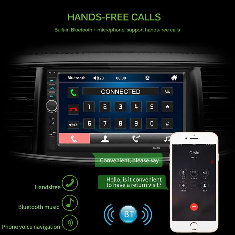 Car MP5 Player USB FM Transmitter U Disk LCD Display Charger Adapter Remote Control Steering Wheel Controls For IOS for Android
Car MP5 Player USB FM Transmitter U Disk LCD Display Charger Adapter Remote Control Steering Wheel Controls For IOS for Android