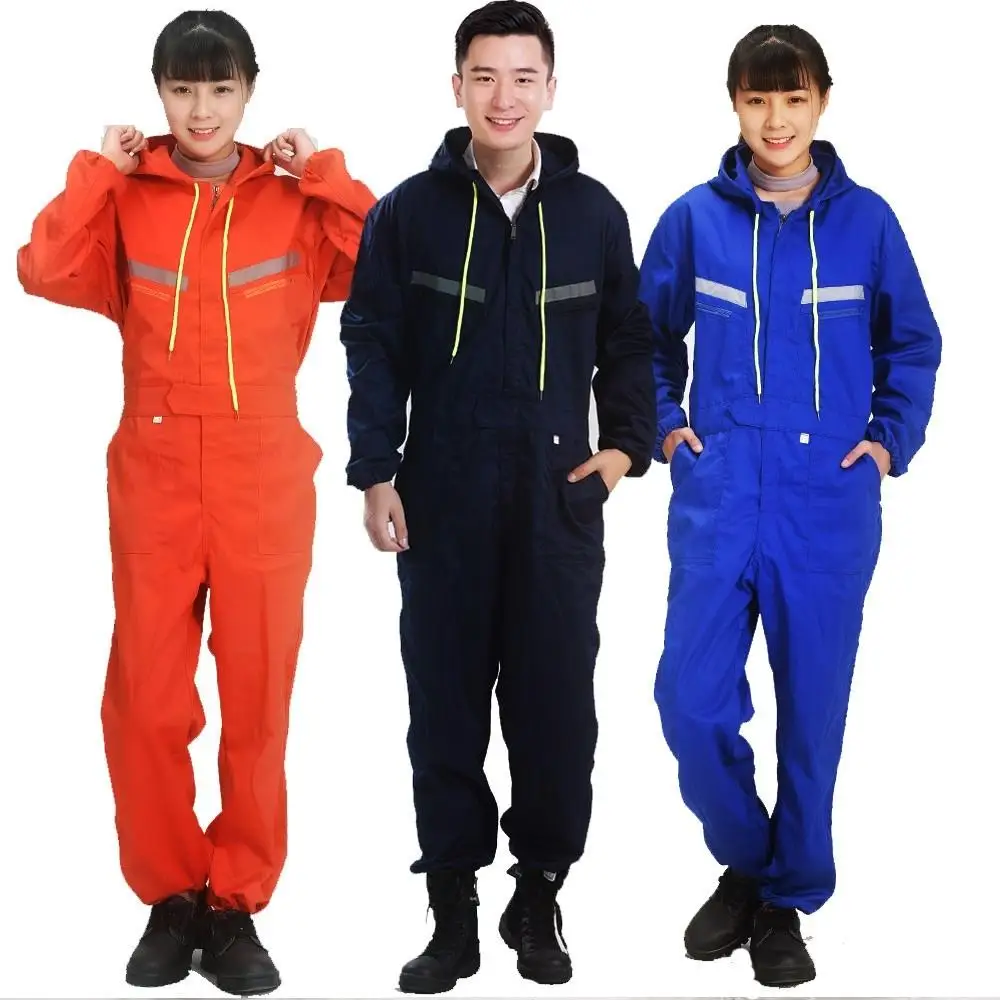 Workwear Working Uniforms Men Women Coveralls Long Sleeve Hooded Reflective strip Overalls Auto Repair Engineering Spray Paint
Workwear Working Uniforms Men Women Coveralls Long Sleeve Hooded Reflective strip Overalls Auto Repair Engineering Spray Paint