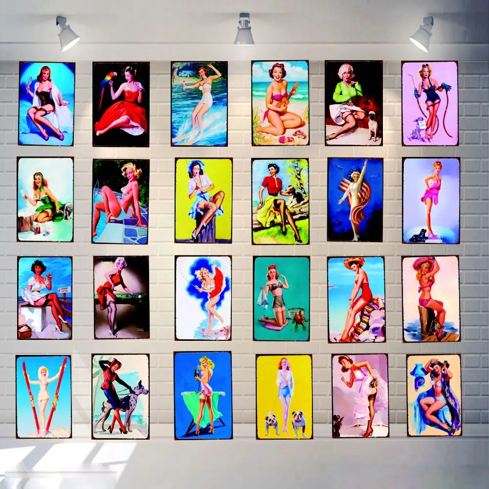 Pin UP Girl Retro Tin Signs Metal Plate For Wall Home Restaurant Apartment Art Decor Cuadros Wall sticker 30X20CM DU-1916
Pin UP Girl Retro Tin Signs Metal Plate For Wall Home Restaurant Apartment Art Decor Cuadros Wall sticker 30X20CM DU-1916