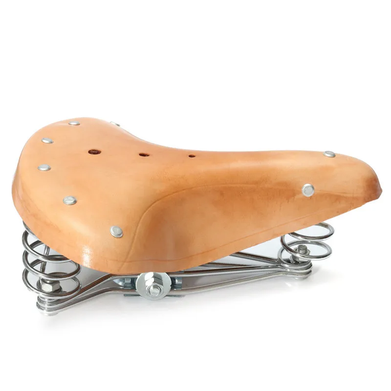 Brown Vintage Genuine Leather Bicycle Saddle Seat Comfortable Riding Cushions Bike Saddle Bicycle Parts Replacement
Brown Vintage Genuine Leather Bicycle Saddle Seat Comfortable Riding Cushions Bike Saddle Bicycle Parts Replacement