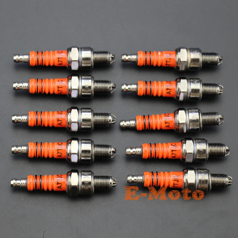 10 x Scooter GY6 50cc 150cc High Performance Spark Plug A7TC A7TJC 3 Electrode Rep C7HA C7HSA new E-Moto
10 x Scooter GY6 50cc 150cc High Performance Spark Plug A7TC A7TJC 3 Electrode Rep C7HA C7HSA new E-Moto