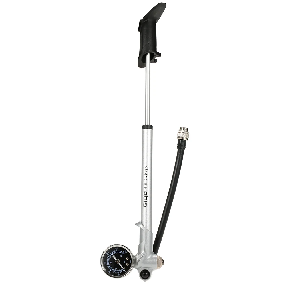 Bike Shock Pump 300PSI Front Fork and Rear Suspension Pump Schrader Valve Bicycle Air Shock Pump With Gauge
Bike Shock Pump 300PSI Front Fork and Rear Suspension Pump Schrader Valve Bicycle Air Shock Pump With Gauge