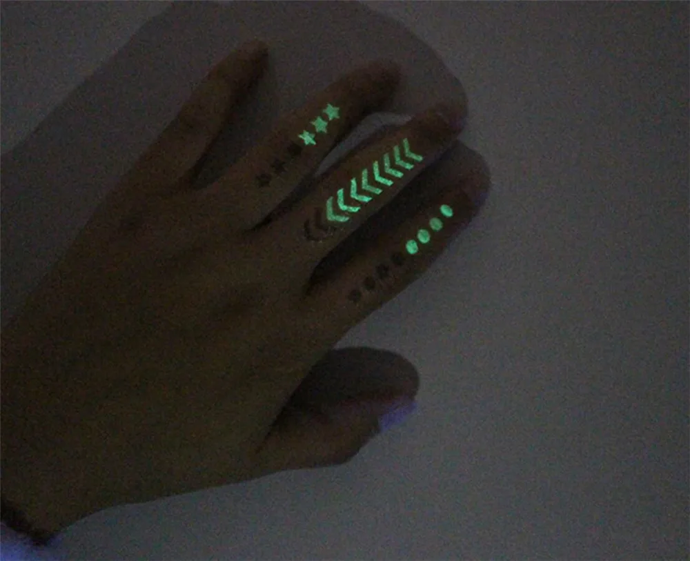 Glow in the Dark Toys logo Sign symbol Tattoo Sticker Green Waterproof One-Time Funny Elements Tattoo Sticker Cartoon hats 
Glow in the Dark Toys logo Sign symbol Tattoo Sticker Green Waterproof One-Time Funny Elements Tattoo Sticker Cartoon hats